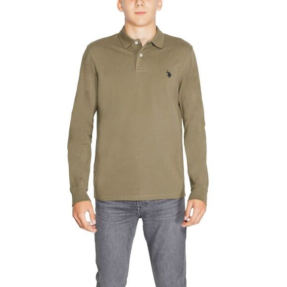 U.S. POLO ASSN. Green Cotton Long Sleeve Men's T-Shirt